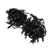 NEON-NIGHT Гирлянда Нить 10м, постоянное свечение, черный ПВХ, 230В, цвет: Тёплый белый 305-176