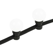 NEON-NIGHT Готовый набор: "Евро Belt Light" 2 жилы шаг 40 см, Белые LED лампы 45мм (6 LED) 331-345