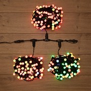 NEON-NIGHT Гирлянда "LED ClipLight - МУЛЬТИШАРИКИ" 24V, 3 нити по 20 м, свечение с динамикой, цвет диодов RGB 323-619
