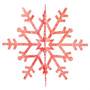 NEON-NIGHT Елочная фигура "Снежинка резная 3D", 61 см, цвет красный 502-362