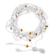 NEON-NIGHT «Белт-Лайт» 20 м, белый каучук, шаг 50 см, 40 патронов, IP65 331-334