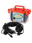 TDM Гирлянда светодиодная "Сеть" 1,5х1,5 м, 120LED, 2700К, черный шнур, посл. подкл, IP65, 250 В, SQ0361-0063