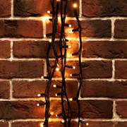 NEON-NIGHT Гирлянда "Твинкл Лайт" 20 м, черный КАУЧУК, 240 диодов, цвет ТЕПЛЫЙ БЕЛЫЙ 303-326