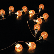 Gauss Гирлянда садовая на солнечной батарее 20 LED ламп Большие Шары Белый свет Solar, 1/6 GS034