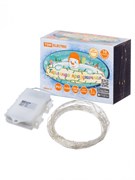 TDM Гирлянда светодиодная "Роса100" 100LED, 10м, 3000К, 3хАА, наружное использование, IP65, SQ0361-0058