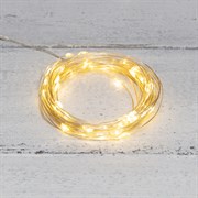 NEON-NIGHT Гирлянда «Роса» 5 м, 50 LED, USB, теплое белое свечение 315-966