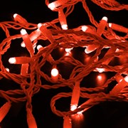 NEON-NIGHT Гирлянда Нить 10м, с эффектом мерцания, белый ПВХ, 230В, цвет: Красный 305-262