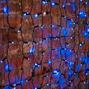 NEON-NIGHT Гирлянда "Светодиодный Дождь" 2х3м, постоянное свечение,черный провод, 230 В, диоды СИНИЕ, 760 LED 235-143