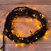 NEON-NIGHT Гирлянда "Твинкл Лайт" 10 м, черный ПВХ, 100 диодов, цвет желтый 303-131