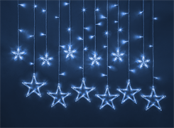 Navigator Гирлянда 93 681 NGF-D025-04 (бахрома звезды B 138 2.5*1м IP20 TR) 93681
