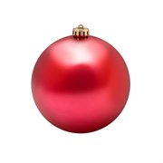 Елочная фигура Шар, 15 см, цвет красный матовый 502-302