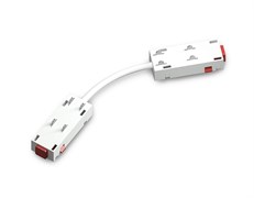 Ambrella Коннектор питания гибкий для шинопровода Magnetic 220V GL1109 WH белый 250*28.5*18 GL1109