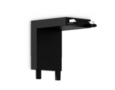 Ambrella Коннектор угловой внутренний для накладного шинопровода Magnetic Ultra Slim GV1104 BK черный IP20 48V 26*26*26 GV1104