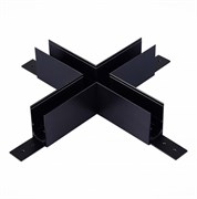 ST LUCE ST007.489.00 Коннектор X-образный для подвесногонакладного магнитного  шинопровода Черный ST007.489.00