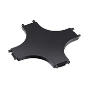 Novotech 135211 SHINO NT23 000 черный Соединитель с токопроводом "X" для низковольтного шинопровода IP20 48V SMAL 135211