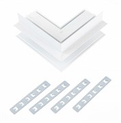 ST LUCE ST007.559.12 Внешний угол-соединитель для встраиваемого магнитного шинопровода Белый ST007.559.12