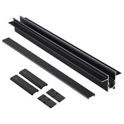 Novotech 135230 SHINO NT23 000 черный Шинопровод для встраиваемого монтажа в ГКЛ (заглушки 2шт, прямые соединители 2шт, крышка из пластика) IP20 48V F 135230