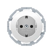 Штепсельная розетка SCHUKO, Berker R.Classic цвет: полярная белизна 47552089