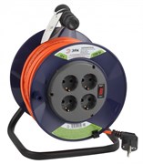 ЭРА RPx-4es-3х1.0-40m Удлинитель силовой на пластиковой катушке c/з 4 гн 40м ПВС 3х1 Б0043055