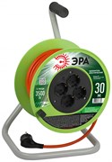 ЭРА Удлинитель силовой RP-4e-3x1.5-30m на пластиковой катушке c заземлением 4 розетки 30м ПВС 3х1,5мм2 Б0056102