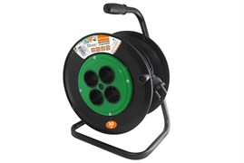 TDM Удлинитель на катушке силовой народный 4 гнезда ПВС 3500 Вт с/з, 30м УС1-43131 SQ1307-0522