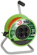 ЭРА Удлинитель силовой RP-4e-3х1.0-30m на пластиковой катушке c заземлением 4 розетки 30м ПВС 3х1мм2 Б0056099