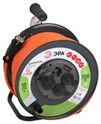 ЭРА Удлинитель силовой RMx-4es-3x2.5-30m-IP44 на металлической катушке с заземлением и выключателем 4 розетки 30м ПВС Б0052920