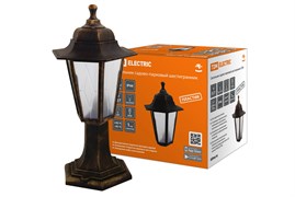 TDM Светильник садово-парковый НТУ 06-60-001 шестигранник, стойка, пластик, расс.пластик, бронза SQ0330-0772