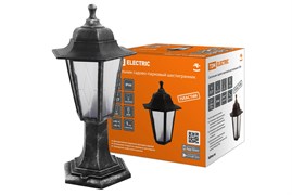 TDM Светильник садово-парковый НТУ 06-60-001 шестигранник, стойка, пластик, расс.пластик, серебро SQ0330-0792