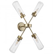 Lightstar 690643 (MB22506-4A) Св-к настенно-потолочн CROTONE 4х40W E14 ШАМПАНЬ/ЗОЛОТО/ПРОЗРАЧНЫЙ (в комплекте), шт 690643