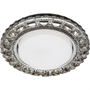 Feron Светильник потолочный встраиваемый со светодиодной подсветкой 20LED*2835 SMD 4000K, 15W GX53, без лампы, серый, хром CD4045 с драйвером в компле 41410