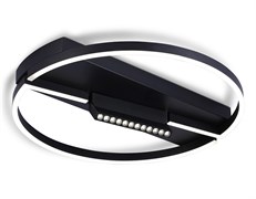 Ambrella Потолочный светодиодный светильник FL51460/1+1 BK черный  72W 3000K-6400K+4200K D600*110 (ПДУ РАДИО 2.4G) FL51460