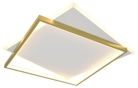 Светильник потолочный светодиодный ЭРА Модерн Lima CLL-1-82-RC WH+GD с ДУ 82W 3000-6500К белый/золото Б0069755