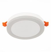 ST Luce ST104.542.06 Светильник потолочный Белый LED 1*6W 4000K 468Lm Ra>80 120° IP20 D110xH20 170-240V ST104.542.06