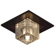 Lussole PROMO 2 Металл Хром / венге Стекло Светильник потолочный G9 5W GRLSF-1307-01