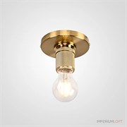ImperiumLoft Потолочный светильник RH Utilitaire Socket Flushmount Brass 123677-22