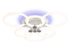 Ambrella Светильник светодиодный потолочный FA3844/3+3 WH белый 102W 3000K-6400K+RGB D670*115 (ПДУ РАДИО 2.4G) FA3844