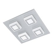 Eglo Светильник LED настенно-потолочный MASIANO, 4х3,3W (LED), 270х270, алюминий матовый/пластик, матовый 94508