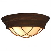 Lussole LOFT Металл Коричневый /  Стекло Светильник потолочный E27 10W GRLSP-8068