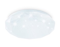 Ambrella Потолочный светодиодный светильник FZ1018 WH белый 30W 6400K D380*55 (Без ПДУ) FZ1018