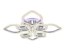 Ambrella Потолочный светодиодный светильник с пультом FA283/4+4 CH хром 147W 750*750*120 (ПДУ РАДИО 2.4G) FA283