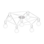 Eglo 97896 Потолочный светильник STAITI, 7х40W (E27), ?760, H140, cталь, белый 97896