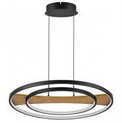 Lightstar 723227 Люстра LODI LED 43W 3440LM ЧЕРНЫЙ/ДЕРЕВО 3000K 723227