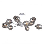 F-Promo Tilda потолочная люстра каркас цвета хром, плафоны из стекла дымчато-серого цвета 2657-10U 2657-10U