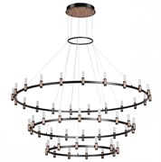 Odeon Light 5009/204L L-VISION ODL23 387 матовый черный/ ант.бронза/белый/металл/акрил Люстра LED 204W 4000K 4000Лм CANDEL 5009/204L