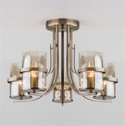 Eurosvet Потолочная люстра со стеклянными плафонами 60085/5 античная бронза a043711