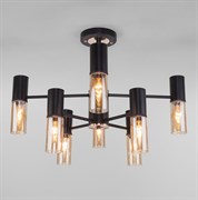 Eurosvet Потолочная люстра в стиле лофт 70125/8 черный a053246