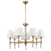 Odeon Light 4894/7 MODERN ODL_EX22 55 бронзовый/белый/ткань Люстра E14 7*40W LONDON 4894/7