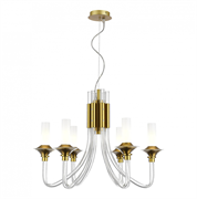 ST LUCE SL1241.203.06 Люстра подвесная Золотистый/Белый E14 6*40W SL1241.203.06