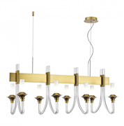 ST LUCE SL1241.213.08 Люстра подвесная Золотистый/Белый E14 8*40W SL1241.213.08